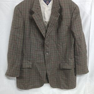 Vintage Tommy Hilfiger Wool Tweed Jacket Men’s Sz 44r Made In USA Button Up
